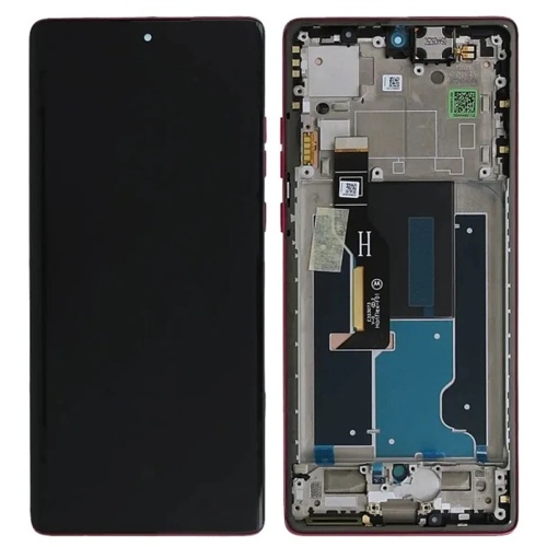 Дисплей Motorola Edge 50 Fusion XT2429-1 з тачскріном (оригінал 100% Service Pack з рожевою рамкою)