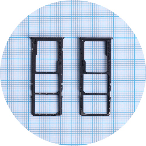 Тримач Sim картки та картки пам'яті Realme C55 RMX3710 (чорний на 2 SIM + Micro SD)