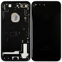 Корпус Apple iPhone 7 Plus (черный, Jet Black оригинал Китай)