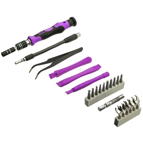 Набір інструментів Aida A-135in1 (ручка, 115 біт, 2 подовжувачі, пінцет, 13 оупентулів, магнітайзер, 2 SIM-ключи) фото 5