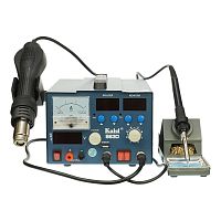 Паяльная станция Kaisi 863D, фен, паяльник, блок питания 15V 3A, USB A 5V 2A