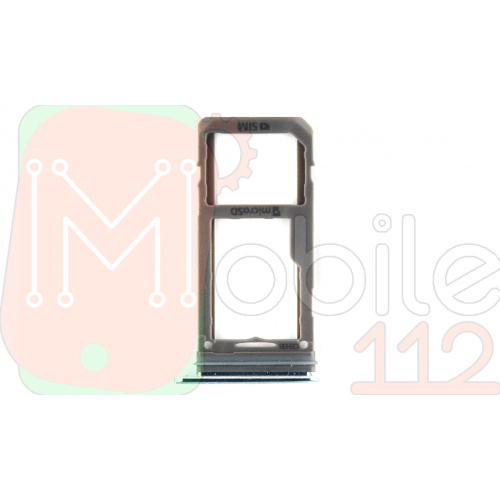 Тримач SIM картки Samsung Galaxy S8 G950F G955F (блакитний 2 SIM (1 SIM + Micro SD))
