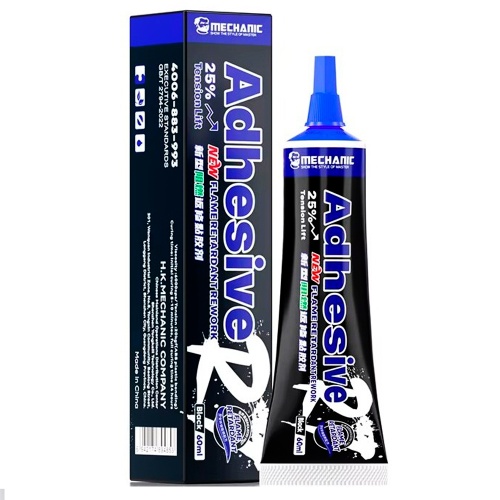 Клей вогнестійкий Mechanic R7  - 60 мл чорний фото 2