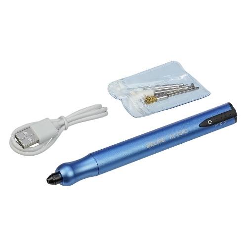 Бормашинка акумуляторна Relife RL-068C (набір насадок для гравіювання, шліфування, полірування, 3 швидкості роботи) фото 2