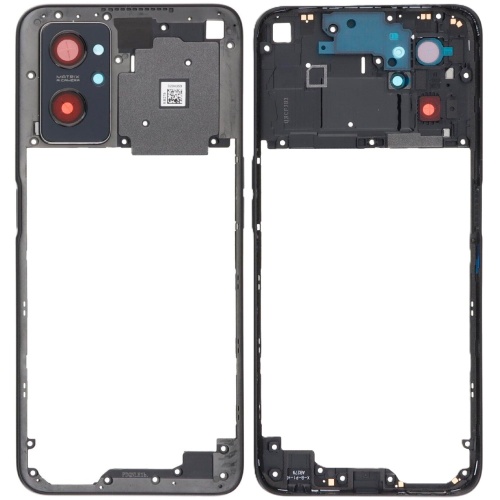 Рамка корпуса Realme 9i RMX3491 (черная)