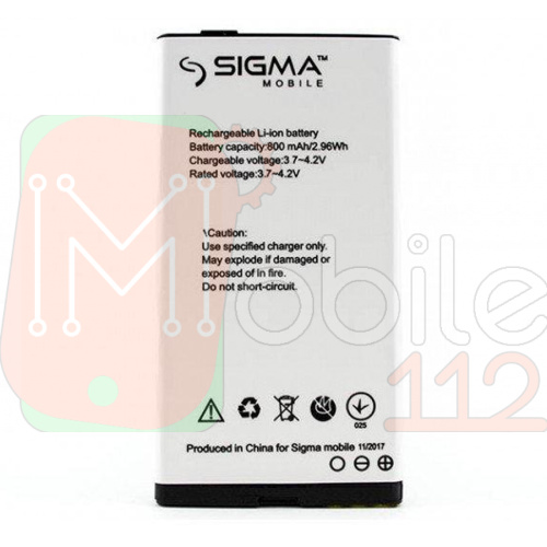 Акумулятор Sigma Comfort 50 Slim (Senol) оригінал Китай 800 mAh