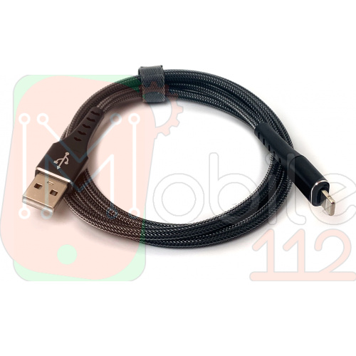 Кабель зарядки USB - Lightning нейлоновая оплетка Premium 2A 1м