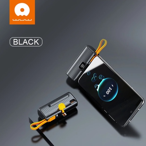 Power Bank Павербанк WUW Y134 Mini Type-C 5000mAh Чорний фото 2