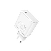 Мережевий адаптер WUW-C175 USB+Type-C 65W(Type-C) 18W(USB) (білий)