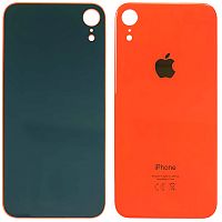 Задня кришка Apple iPhone XR (уцінка - коралова з великим отвором)