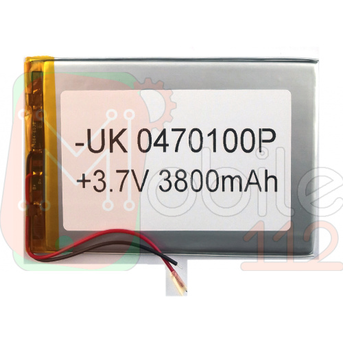 Аккумулятор универсальный 0470100P 96 х 71 х 3,5 мм 3800 mAh 3.7 V