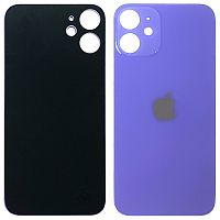 Задняя крышка Apple iPhone 12 Mini (фиолетовая оригинал Китай с большим отверстием)