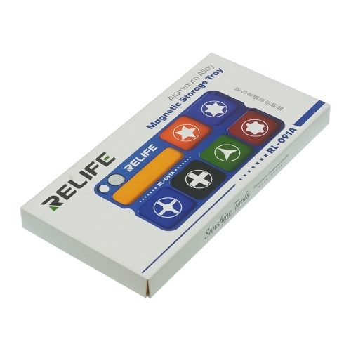 Металлический лоток с магнитными секциями Relife RL-091A для сбора винтов и запчастей при разборке портативной техники фото 3