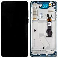 Дисплей Motorola Moto G8 Power XT2041-1-3 + тачскрин (оригинал Китай с синей рамкой)