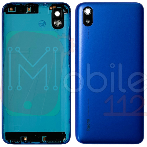 Задня кришка Xiaomi Redmi 7A m1903c3eg (синя Matte Blue оригінал Китай зі склом камери)