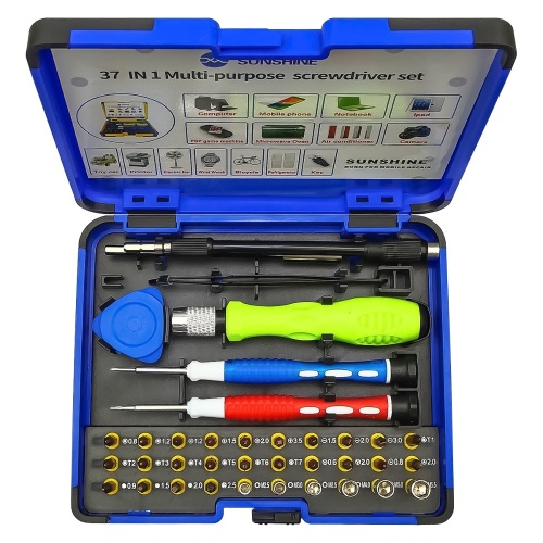 Набір інструментів Sunshine SS-5110 (ручка, 30 біт, 2 подовжувачі, пінцет, викрутки +1.5, зірка 0.8, медіатор) фото 3