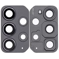 Скло камери Samsung Galaxy A72 A725F A72 5G A726B у рамці (чорне)