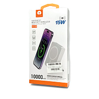 Power Bank Павербанк WUW Y133 10000 mAh 15W  з магнітною бездротовою зарядкою