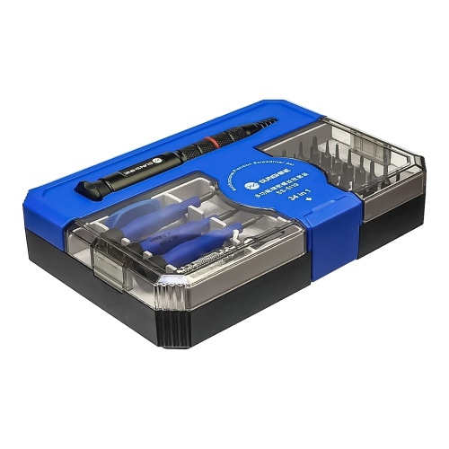 Набір інструментів Sunshine SS-5119 (ручка, 24 біти, подовжувач, викрутки +1.5, *0.8, Y0.6, 3 оупентули, магнітайзер) фото 2