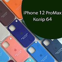 Чохол Silicone case для iPhone 12 Pro Max (зелений №64)