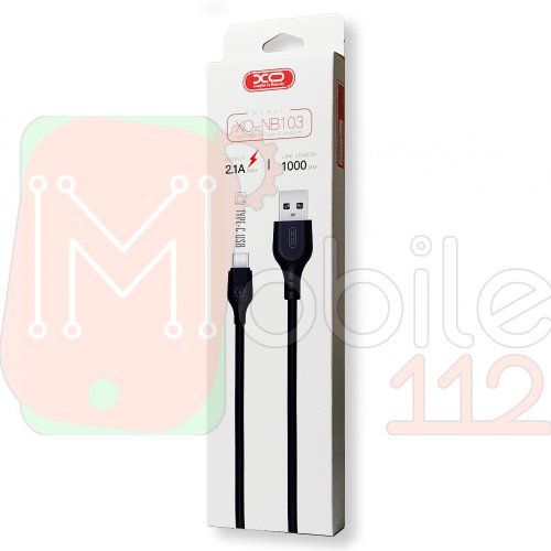 Кабель зарядки XO NB103 Bell USB - Type-C 1m 2.1А черный