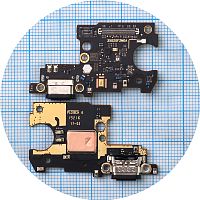 Шлейф Xiaomi Mi 9 SE с разъемом зарядки и микрофоном - нижняя плата (оригинал 100%)