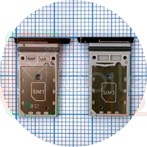 Тримач Sim картки Samsung Galaxy S23 5G S911, Galaxy S23+ Plus 5G S916 (чорний на 2 SIM)