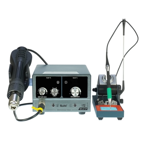 Паяльная станция прецизионная Kaisi 8521P-115, фен 100C - 450C, паяльник стандарта JBC 115 200C - 500C, 800W