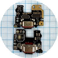 Шлейф Motorola Edge 50 з роз'ємом зарядки та мікрофоном - нижня плата (AAA)