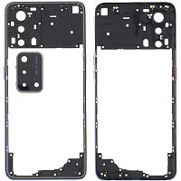 Рамка корпусу Oppo A74 4G CHP2219 (синя зі склом камери)