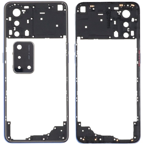 Рамка корпусу Oppo A74 4G CHP2219 (синя зі склом камери) Рамка корпусу Oppo A74 4G CHP2219 (синя зі склом камери)