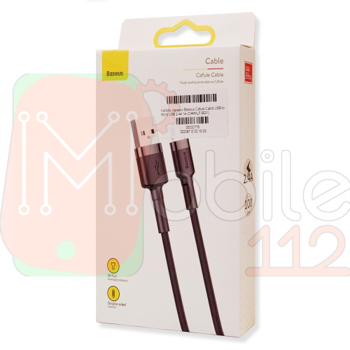 Кабель зарядки Baseus Cafule Cable USB to Micro USB 2.4A 1м (CAMKLF-BG1)