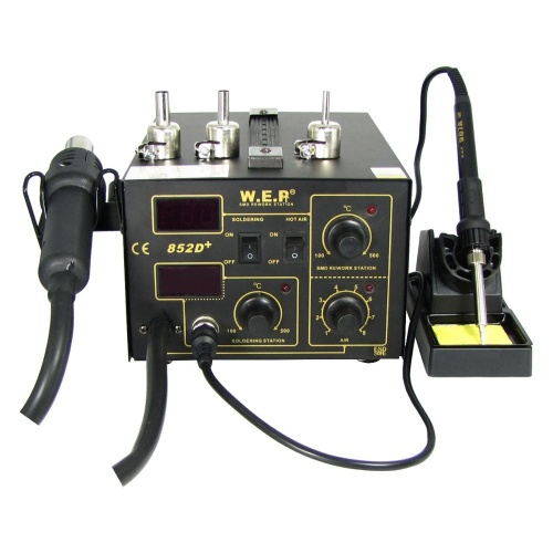 Паяльна станція WEP 852D+ компресорна, фен, паяльник