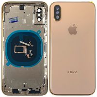 Корпус Apple iPhone XS (золотистый оригинал Китай)