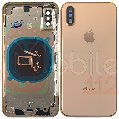 Корпус Apple iPhone XS (золотистый оригинал Китай)