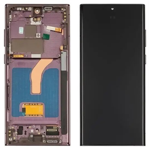 Дисплей Samsung Galaxy S22 Ultra 5G S908 з тачскріном (OLED з фіолетовою рамкою)