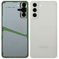 Задняя крышка Samsung Galaxy S21 FE 5G G990B (белая оригинал Китай со стеклом камеры)