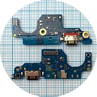 Шлейф Motorola Moto G24 XT2423-1, Moto G24 Power з роз'ємом зарядки та мікрофоном - нижня плата (оригінал Китай)