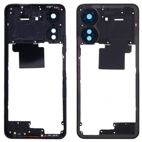 Рамка корпусу Xiaomi Poco C65 (чорна без скла камери) Рамка корпусу Xiaomi Poco C65 (чорна без скла камери)