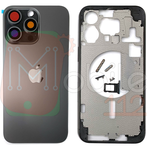 Корпус Apple iPhone 15 Pro Max у зборі (чорний, Black Titanium US без SIM)