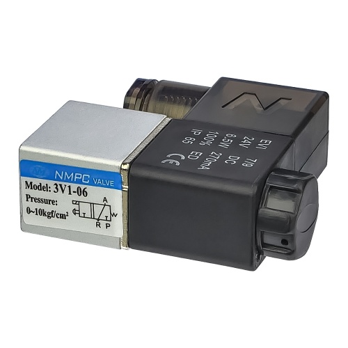 Пневматичний електромагнітний клапан 3V1-06, тиск 0-1 МПа, DC-24V фото 3