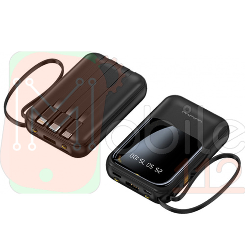Power Bank Павербанк WUW Y135 4 в 1 10000mAh Чорний