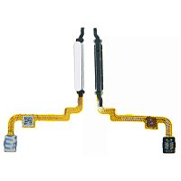 Шлейф Xiaomi Redmi Note 10 4G, Redmi Note 10s з кнопкою включення та сканером відбитка пальця (AAA білий)