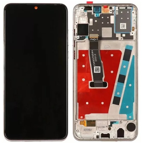 Дисплей Huawei P30 Lite MAR-LX1, Nova 4e з тачскріном (6 Gb - 48 Mp з білою рамкою оригінал 100% Service Pack)