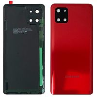 Задняя крышка Samsung Galaxy Note 10 Lite N770F (красная оригинал Китай со стеклом камеры)