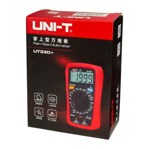 Мультиметр цифровий UNI-T UT33D+ з підсвічуванням (струм до 10А) фото 4