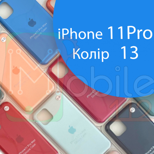 Чохол Silicone case для IPhone 11 pro оригінал (голубий surf blue №13) фото 2