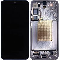 Дисплей Samsung Galaxy S25+ Plus S936 з тачскріном (оригінал OEM SP із сріблястою рамкою)