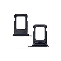 Держатель SIM карты Apple iPhone 12 Pro, 12 Pro Max (серый на 2 Sim)