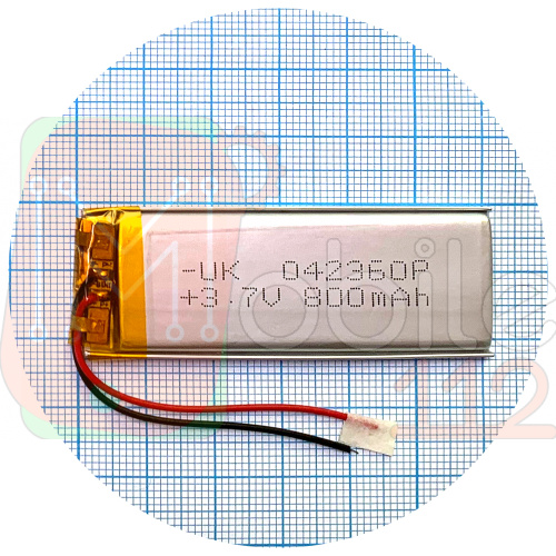 Акумулятор універсальний 042360P 62 х 21 х 3,5 мм 800 mAh 3.7 V